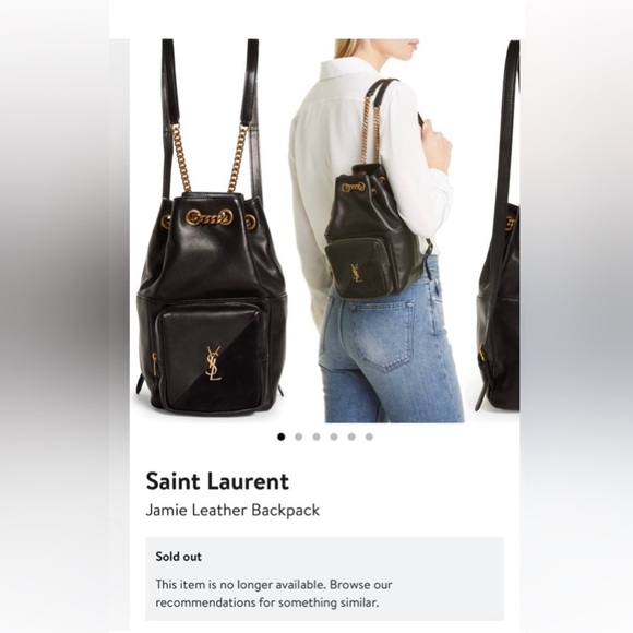 NWT Saint Laurent Jamie Leather Backpack - Picture 2 of 16